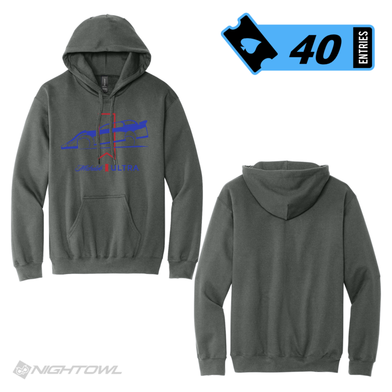 "ULTRA" Dirt Late Model - Hoodie - Front Only Design