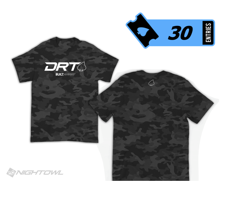 DRT - "BLACK CAMO" Logo Shirt